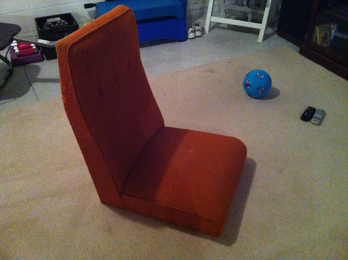 upholstery rocking chair refurbish mid century
