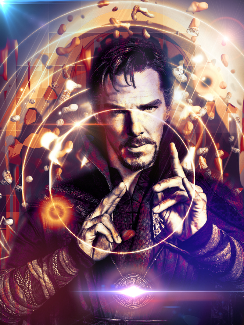 Doctor Strange SuperHero marvel comics comic books movie Film   Benedict Cumberbatch Fan Art Digital Art 