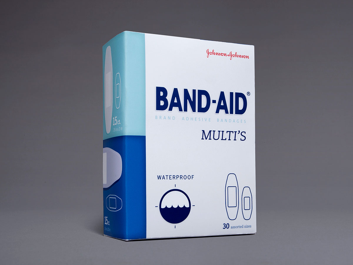 Band-Aid multi's Antibiotic  waterproof flex-fabric