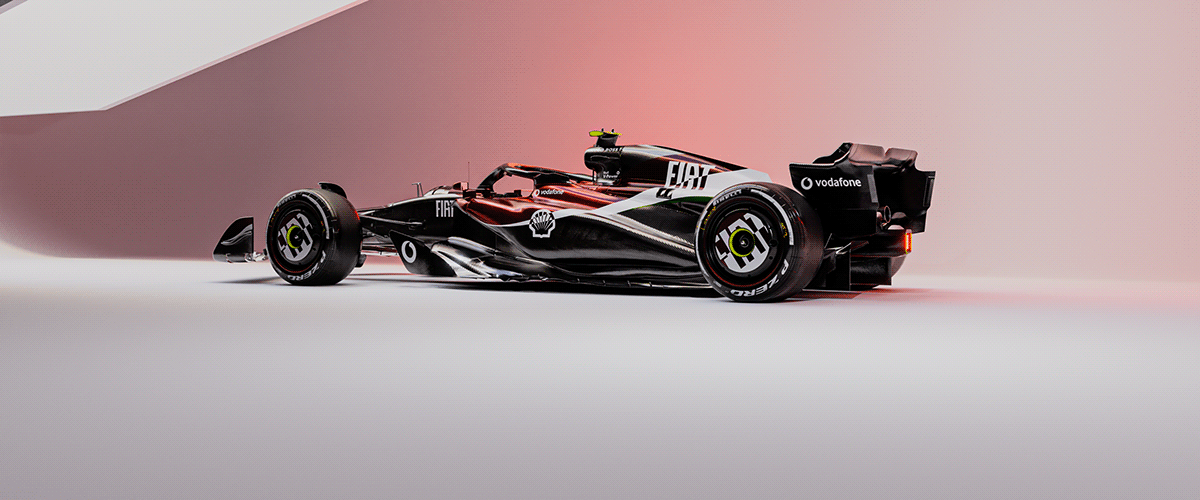 fiat car automotive   visualization 3D Substance Painter Formula 1 Motorsport Livery CGI