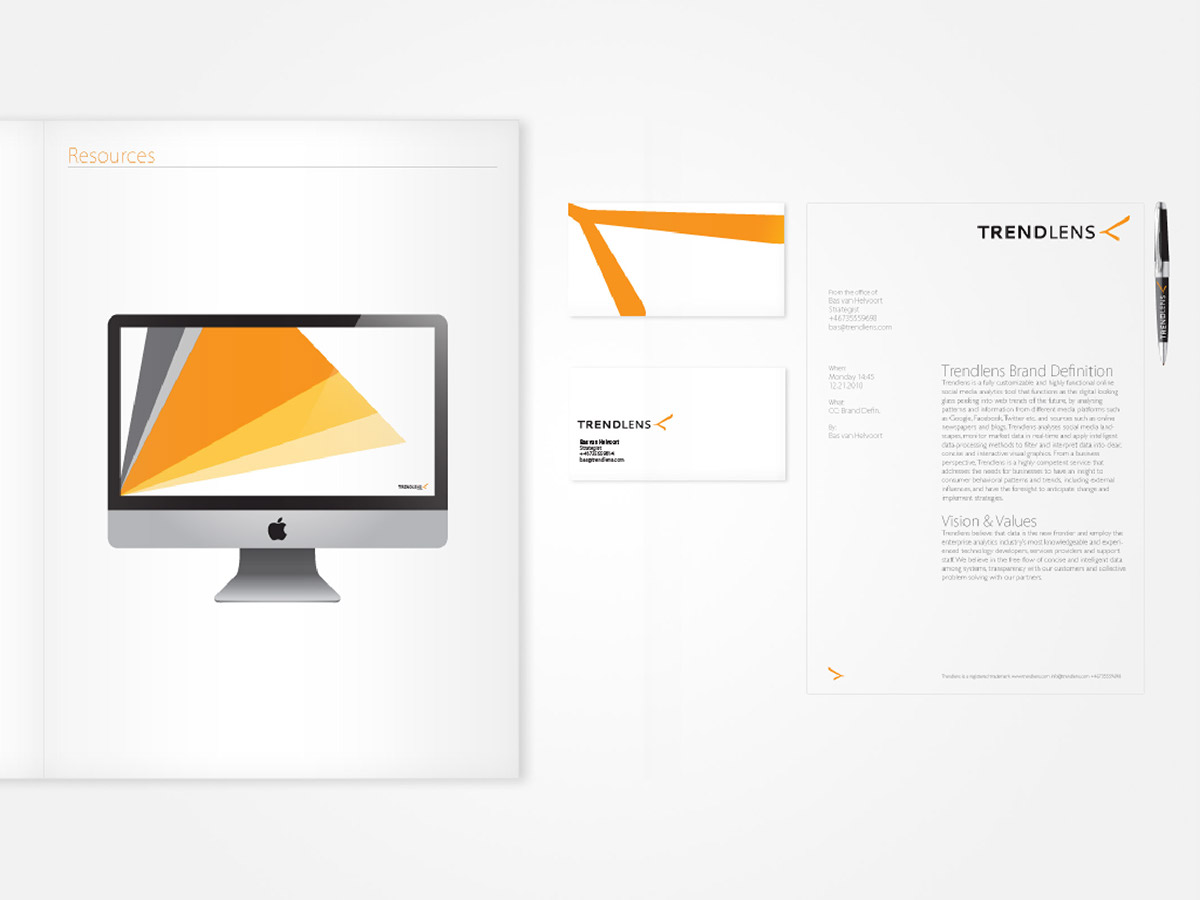 Trendlens infographics Hyper Island UX design logo identity social media