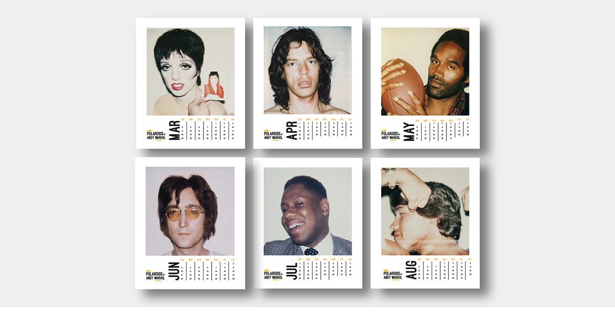Andy Warhol Exhibition  Polaroids graphic design  promo design promo museum moma New York warhol