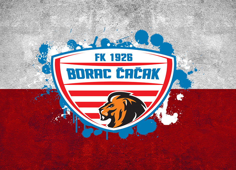 Football club Borac Cacak. footbal Fotball club borac modern logo fans