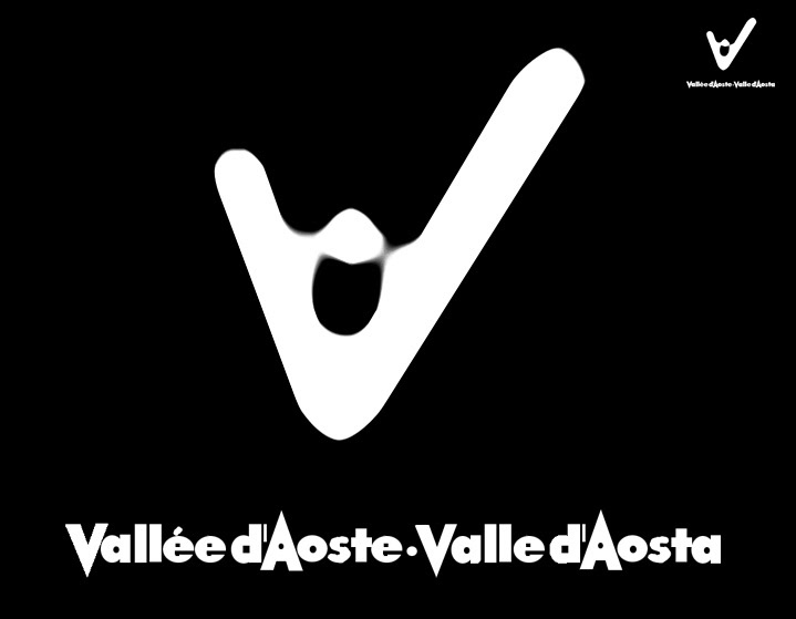 valle d'aosta Logotipo marchio tipografia lettering