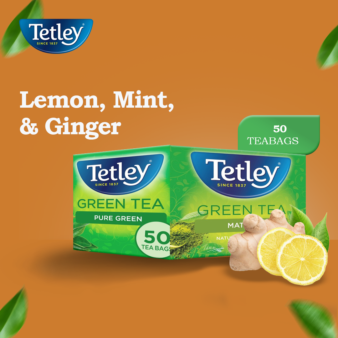green tea ginger lemon post Social media post Advertising  ads marketing   adobe illustrator