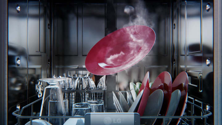 art lg steam dishwasher Industrial Photography manipulation digital painting creative advertisment home appliances