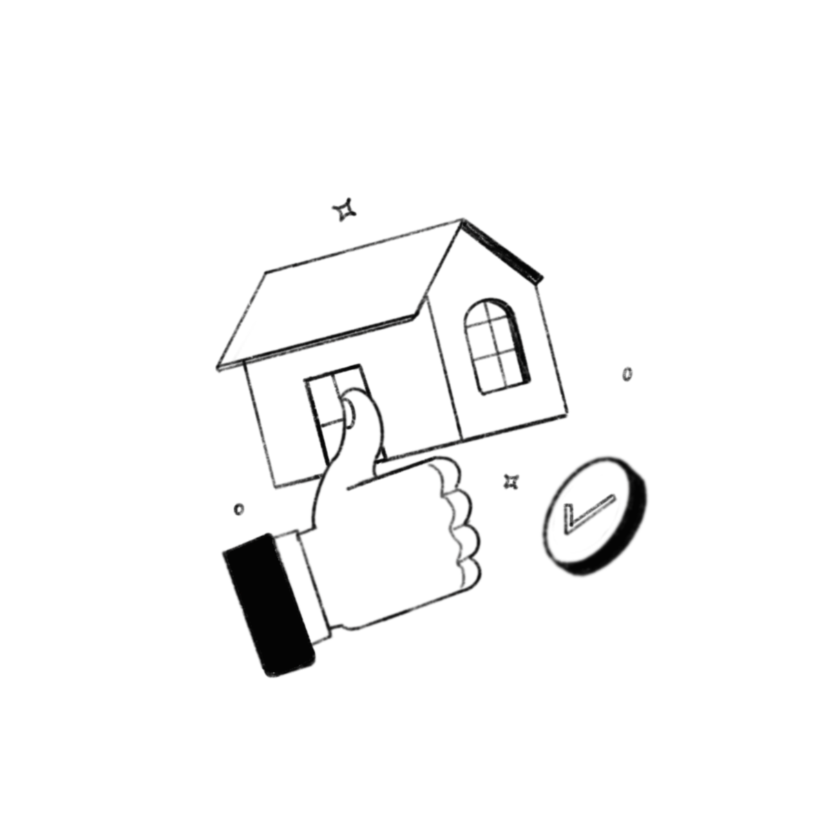 adobe illustrator digital illustration concept art home loans Mortgage real estate house home