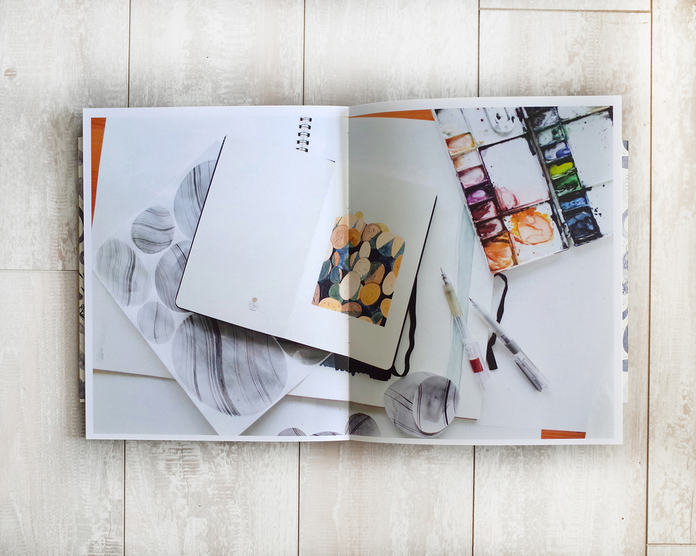 portfolio digital print Hand Bound Book Binding book watercolor