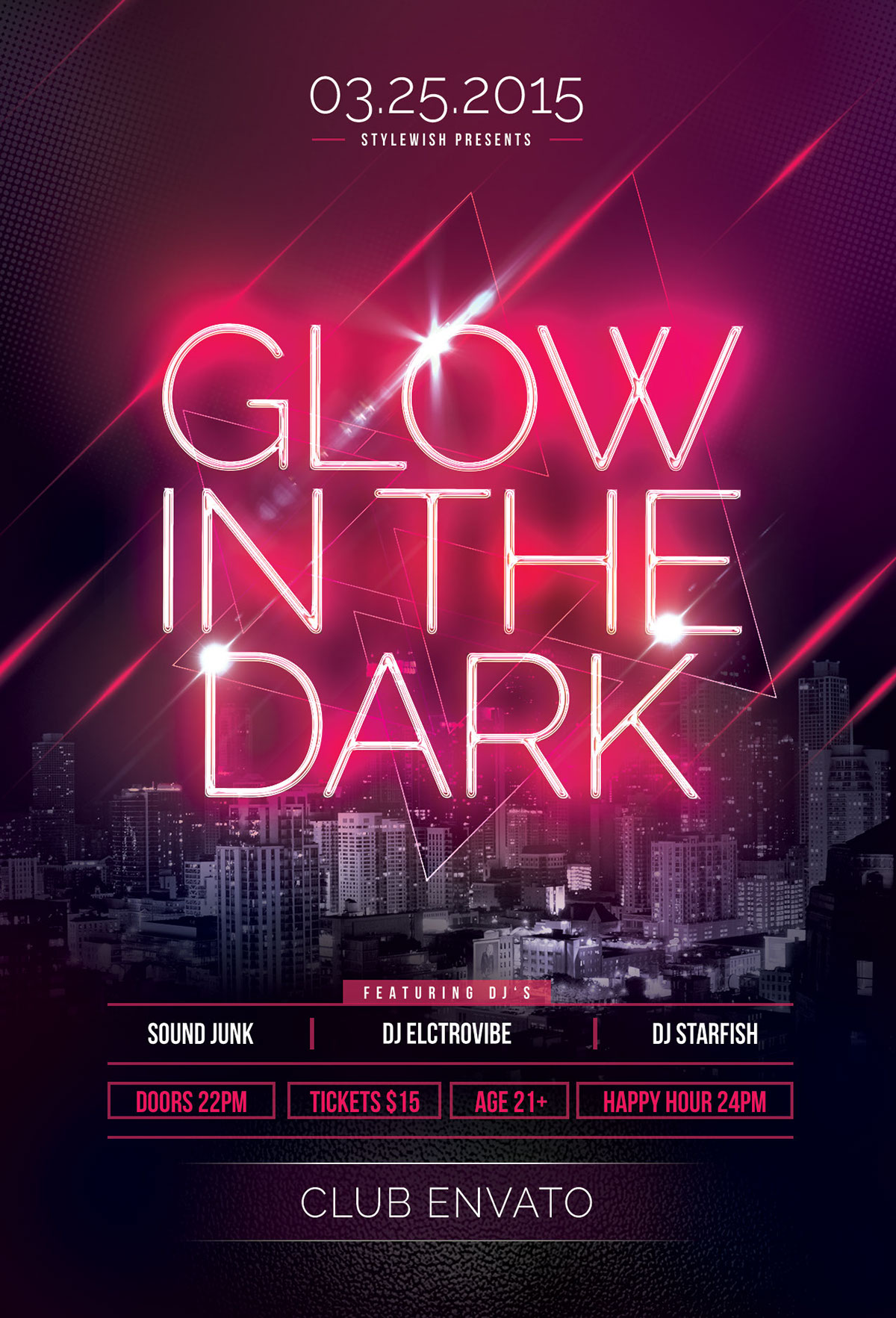 Glow In The Dark  Poster  Designs  on Behance