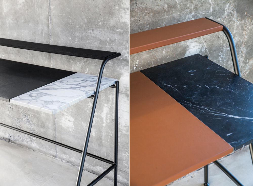 furniture desk design Versant Edition AC/AL studio leather Marble