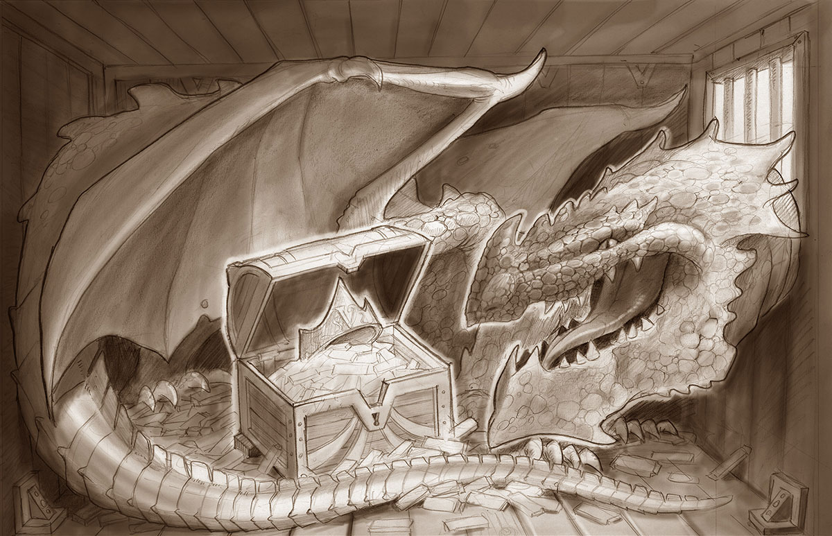 dragon chocolate 3D CGI