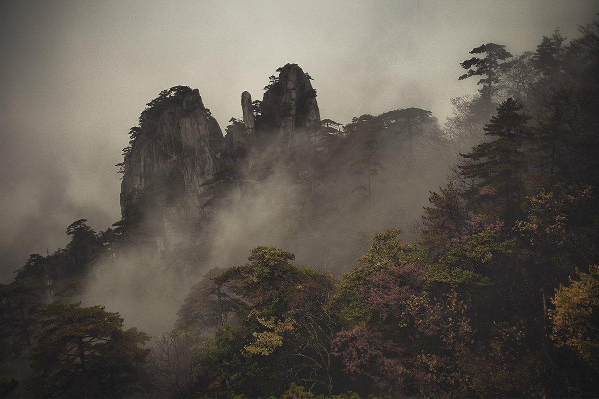 china anhui Huangshan 黃山 Landscape mountains yellow mountains Adobe Portfolio