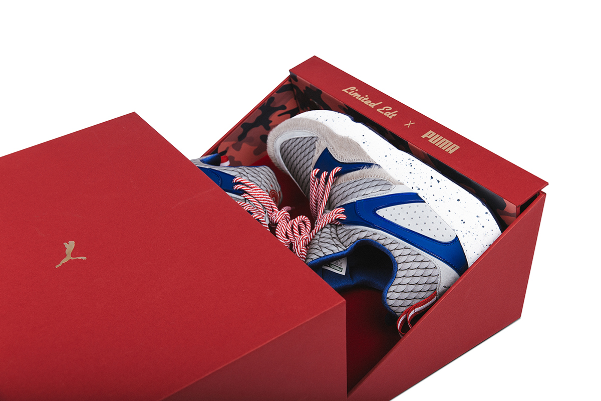 limited edt puma blaze of glory footwear design Colour Design merlion Colours and Materials jonning chng singapore SG50 sneakers sneakerhead shoes