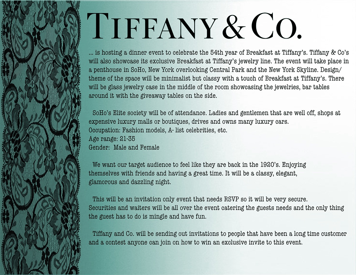 Finals Project Classic Tiffany & Co. Audrey Hepburn