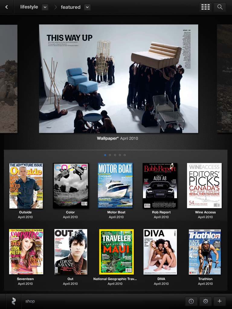magazine tablet iPad