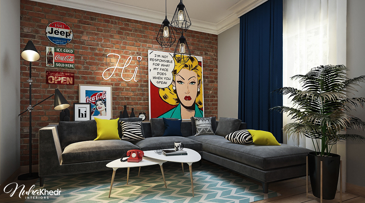 Living room - Pop Art on Behance