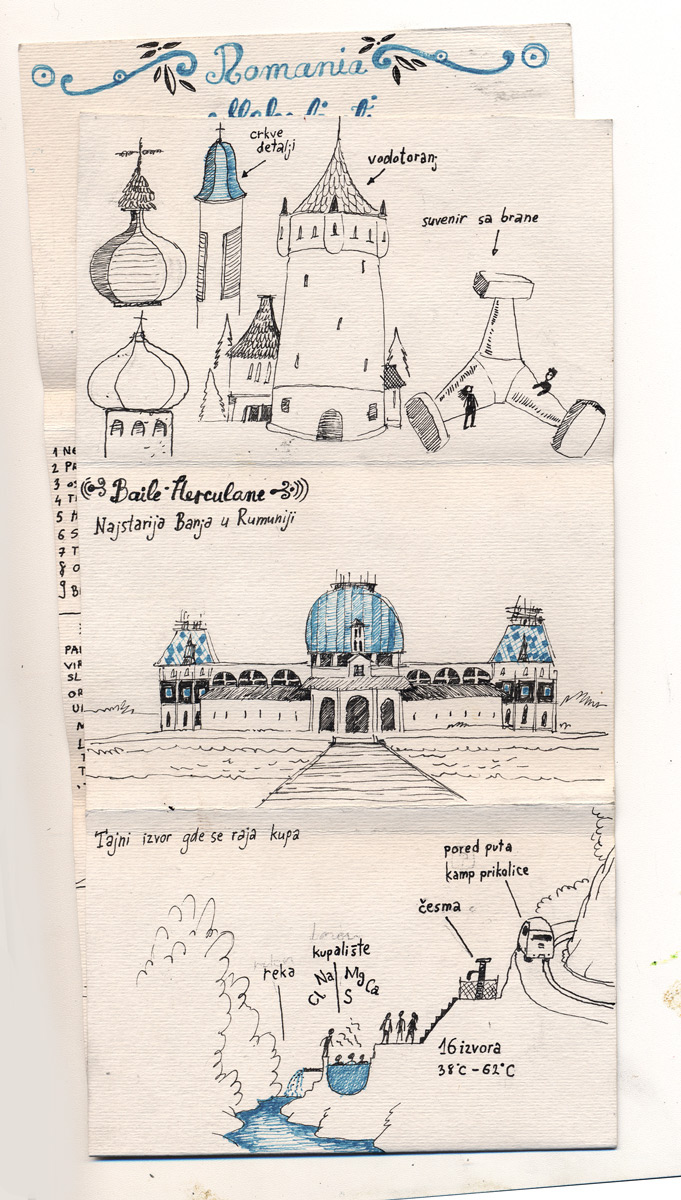 travel diary Doodle book  drawing travel travel illustration romania Romania illustrated
