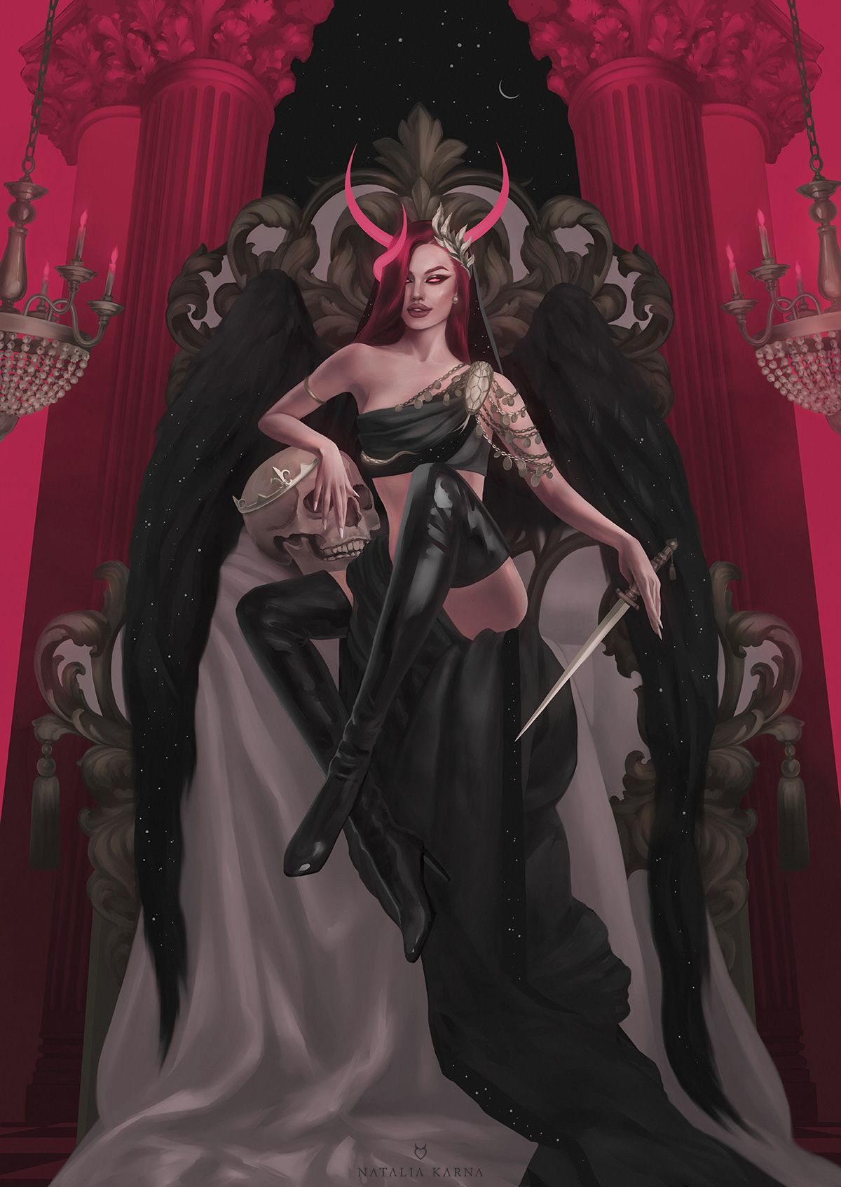 dark Lilith divine angel Demoness altar devil демоница лилит