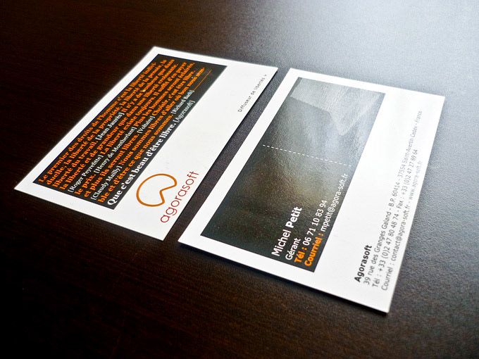 agorasoft business card