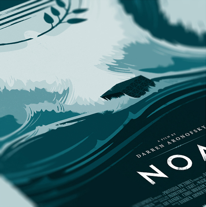 noah movie poster alternative ark wave sea