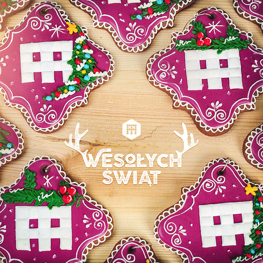 christmas card forambient print Gingerbread event marketing