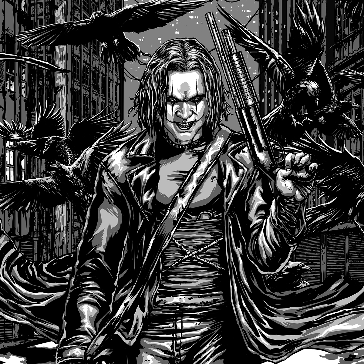 the crow crow Eric Draven poster poster art convention print