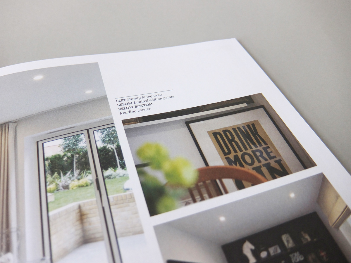 Interior design brochure magazine Catalogue Web digital journal look book identity print business card