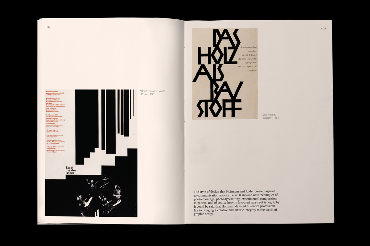 ArminHofmann Hofmann swiss Basel Catalogue Exhibition  swiss style international style swiss typography
