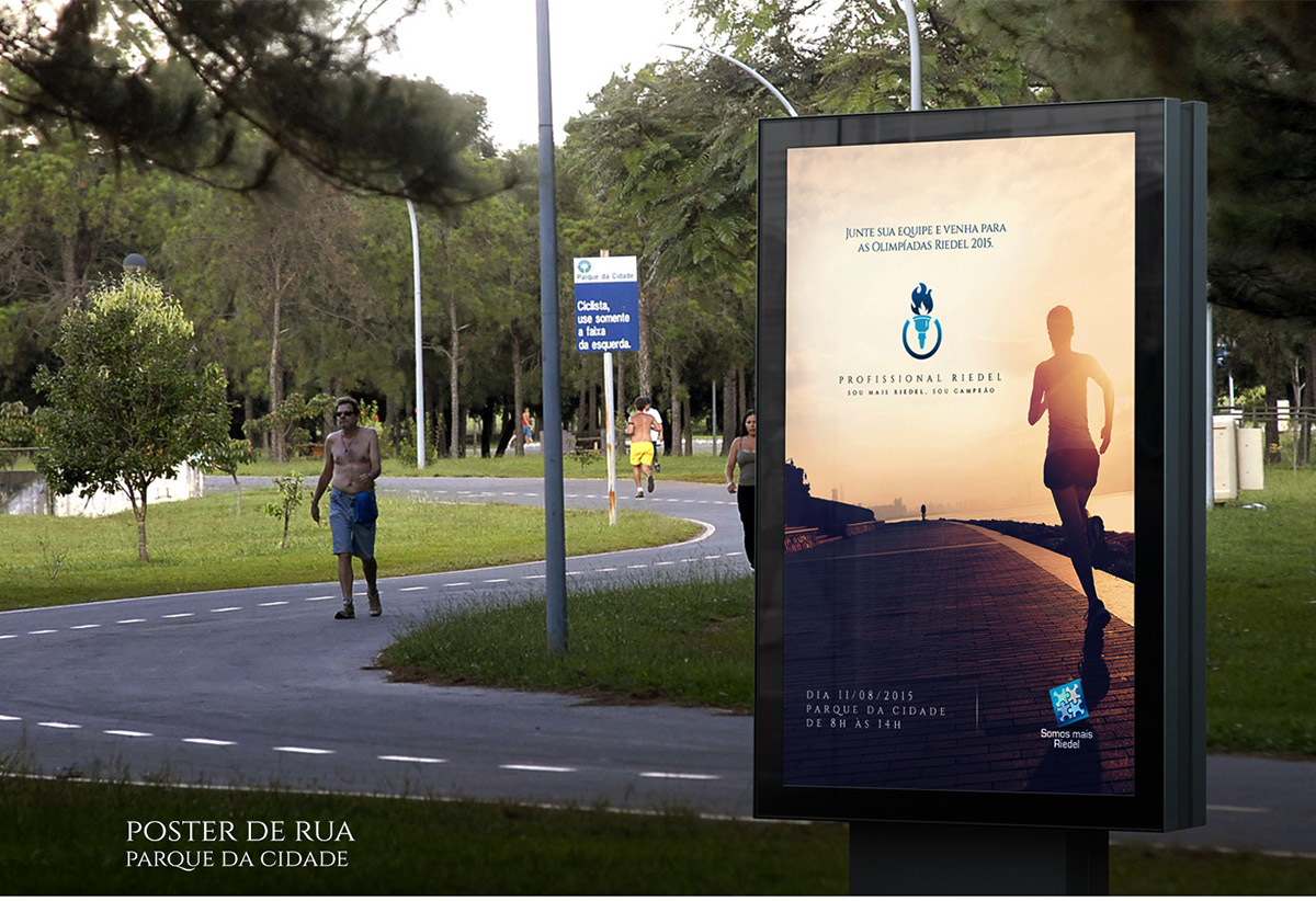 poster endomarketing blue sports Competition Games