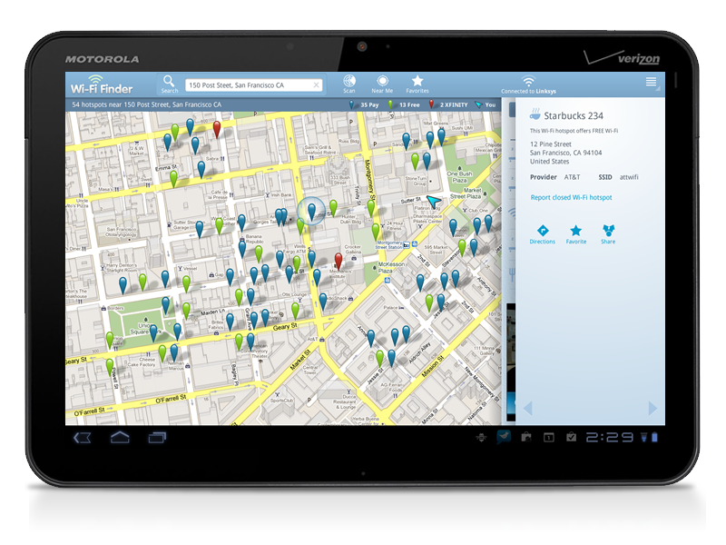 android  mobile app map utility tablet mobile