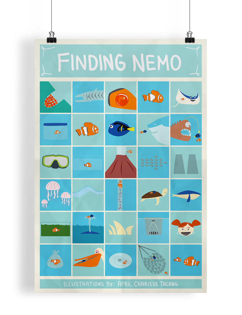 pixar disney finding nemo poster summary dory cute