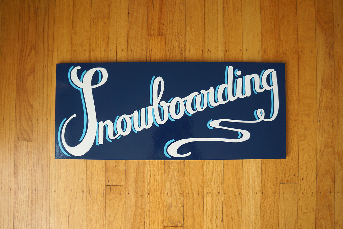 sign painting enamel paint HAND LETTERING