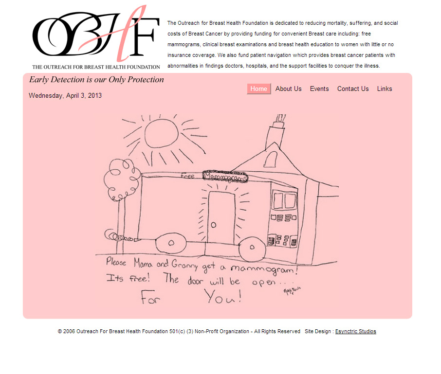 breast cancer awareness non-profit organization HTML css logo print media template