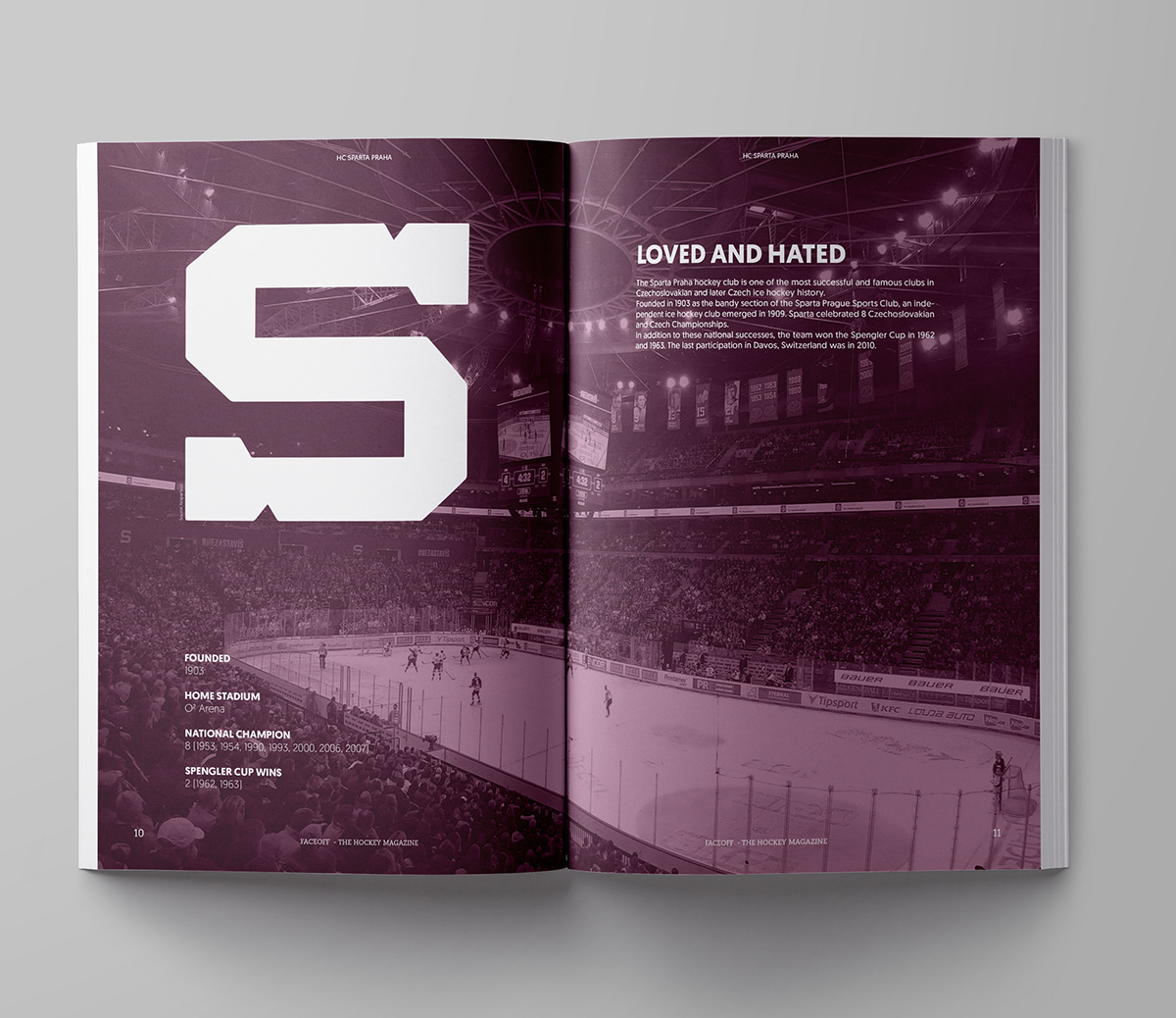 cover editorial hockey Layout magazine magazine layout print design  sport Sports Design sports design germany