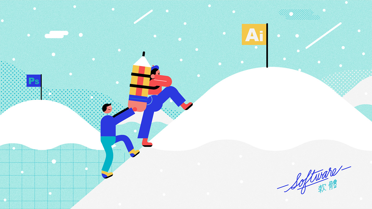 Image may contain: skiing, illustration and cartoon