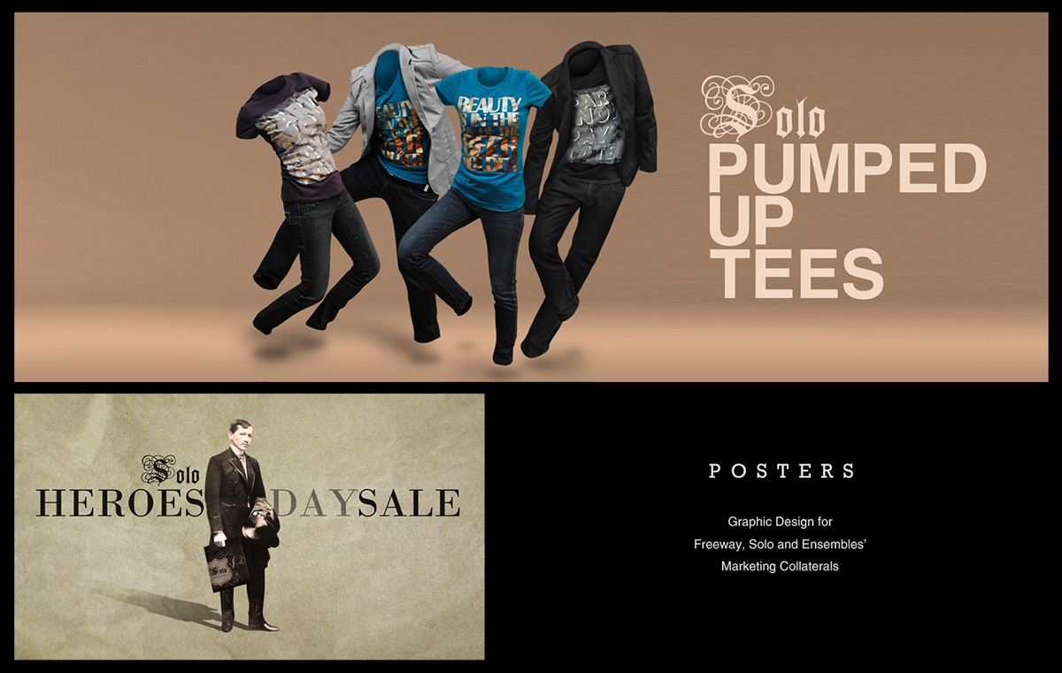 portfolio  creative works dc design samples Clothing brands layouts mockups graphics