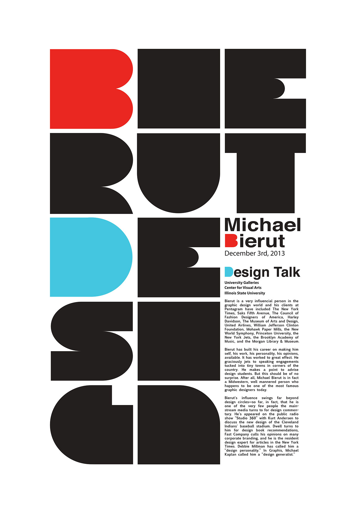 michael bierut bierut poster Poster Design bold