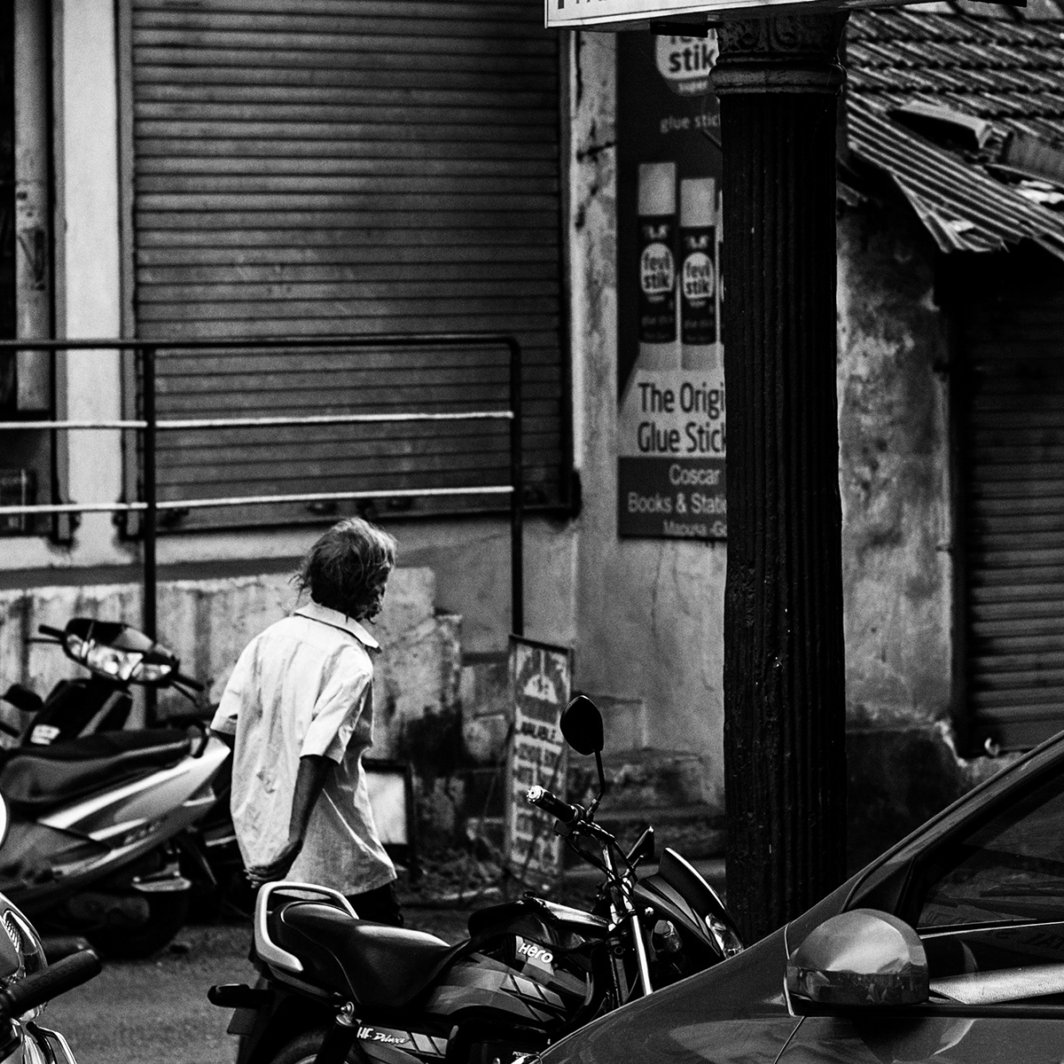 street photography black and white monochrome Street Goa