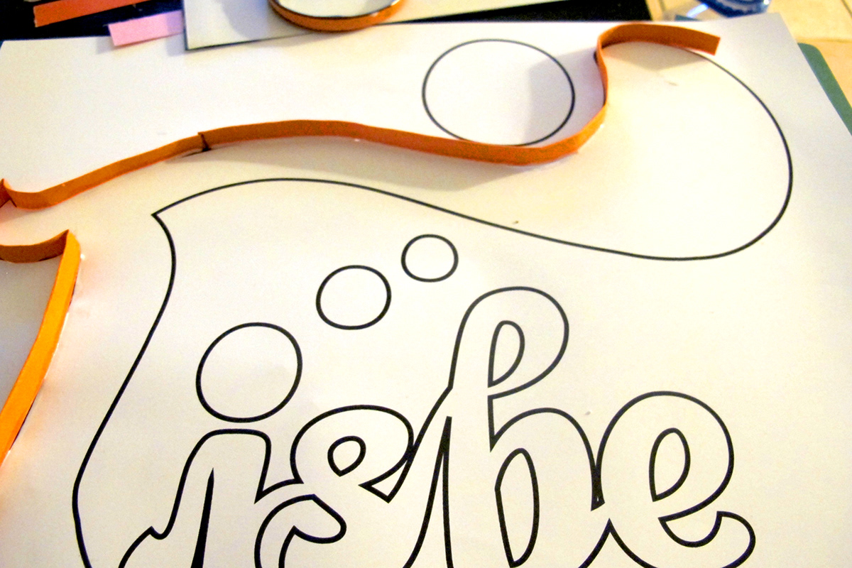 present lettering craft paper colour tisbe