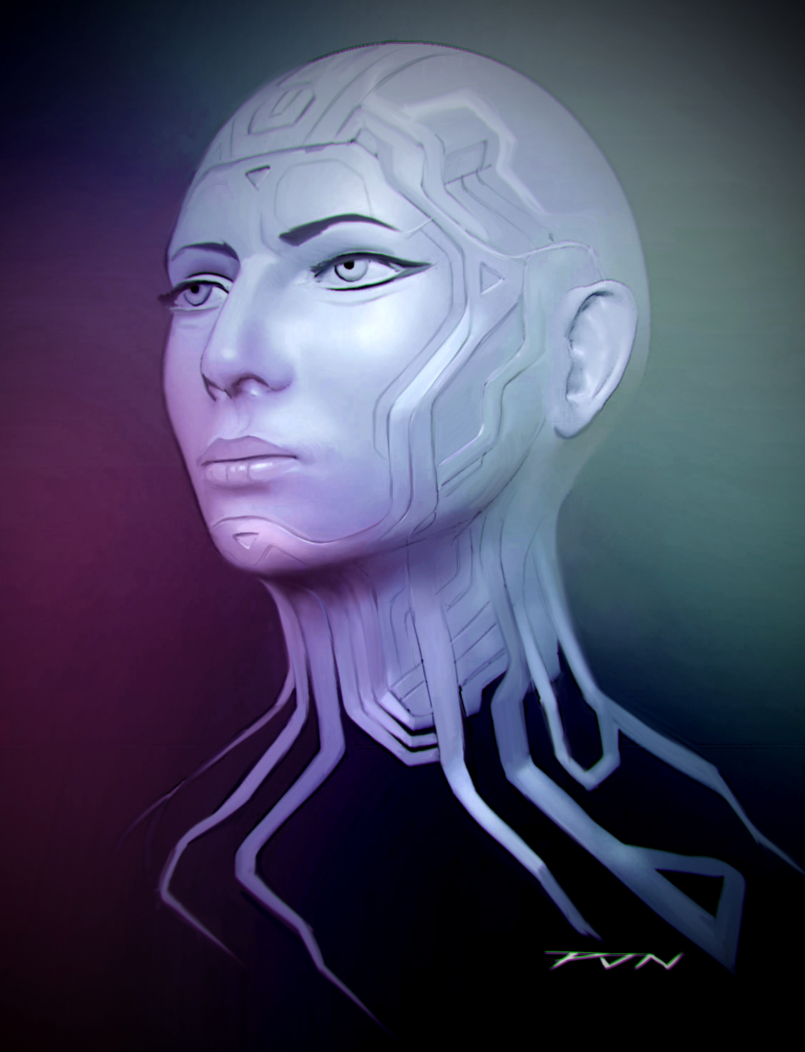 Cyborg future futuristic mech robots robot droid human concept concept art digital painting