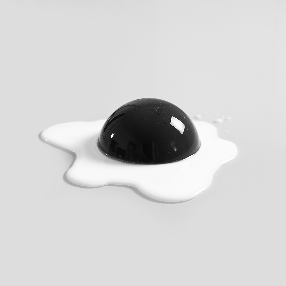 blackandwhite minimal newart dessert foodart abstract conceptual jello simple Minimalism