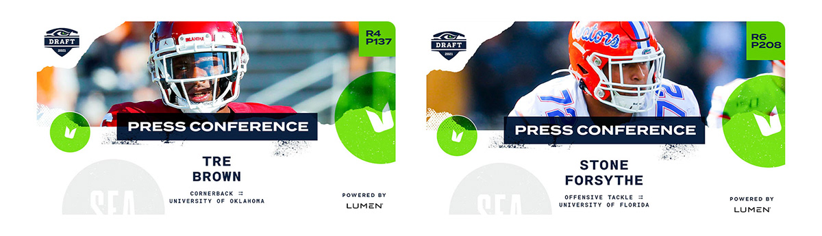 branding  digital football graphic design  motion graphics  nfl Seahawks social media sports templates