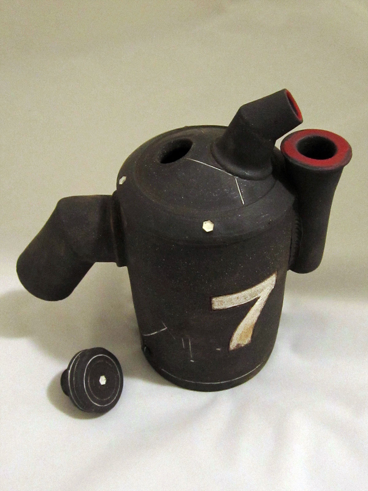 STEAMPUNK clay Pottery ceramics  industrial