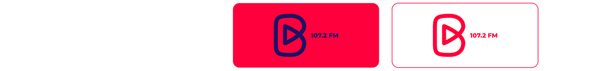 brand FM identity logo pattern Radio sound STATION
