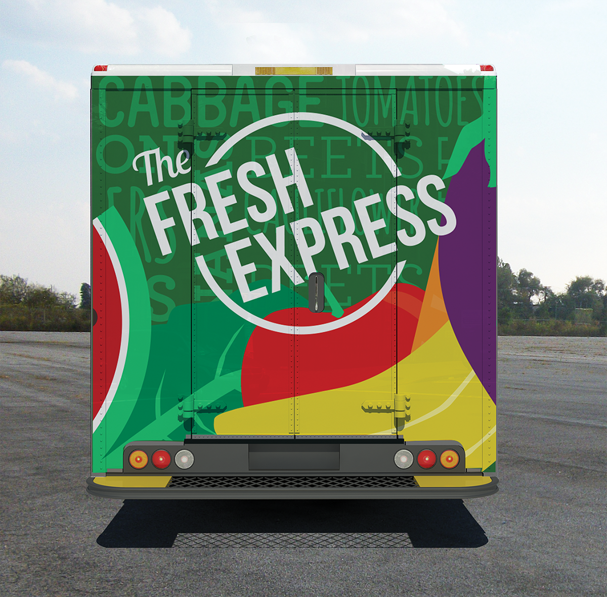 produce Food truck Type Wall Fruit vegetables healthy Eating  Fresh Express SCAD Savannah