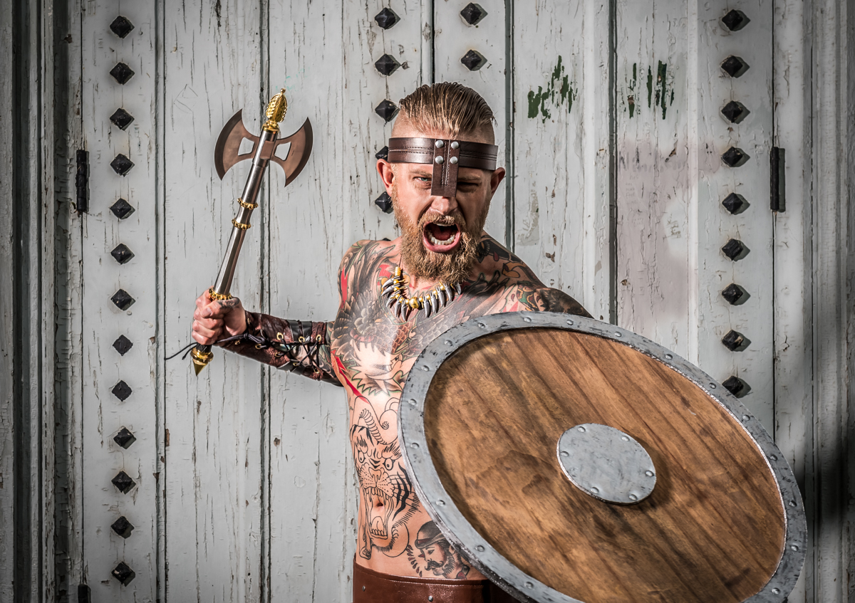 viking history culture nordic axe shield tattoo fire