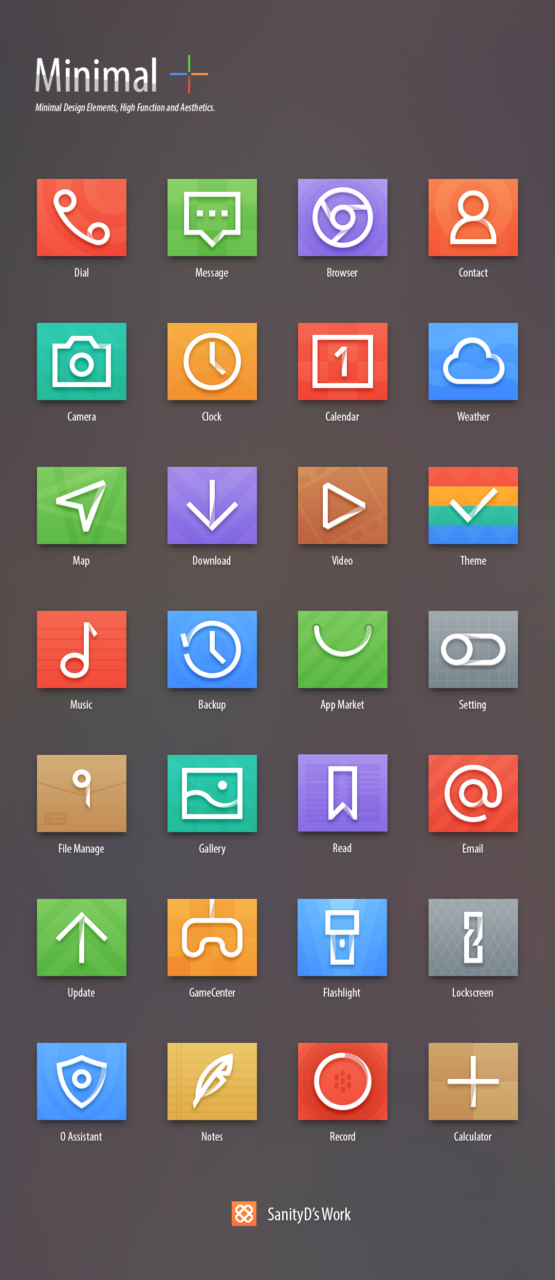 Minimal + android Theme iconset