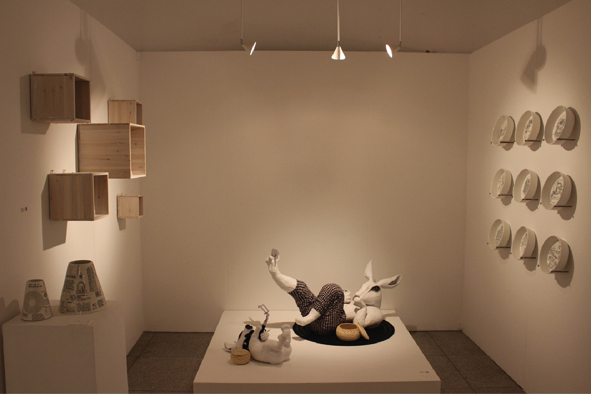ceramics  craft graduate Exhibition  rabbit Diary modernist +drawing