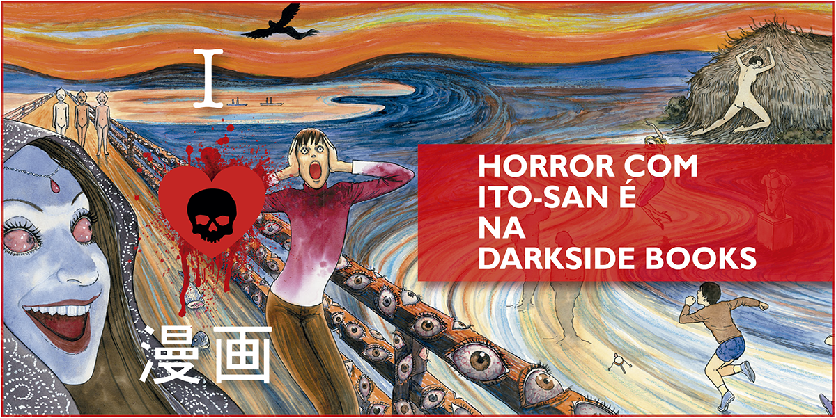 design gráfico mídia social junji ito darkside books manga horror collection Fragmentos de Horror