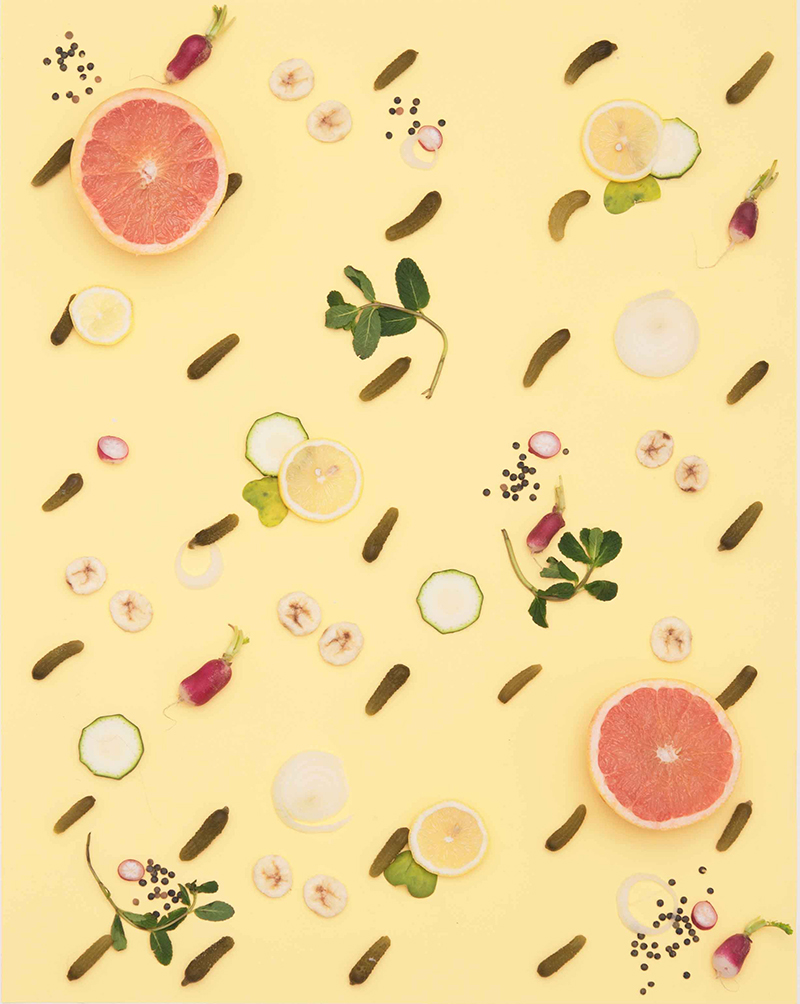 alimentary spoil campaign print fruits vegetables pattern Retro